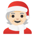 🧑🏻‍🎄 mx claus: light skin tone display on Google